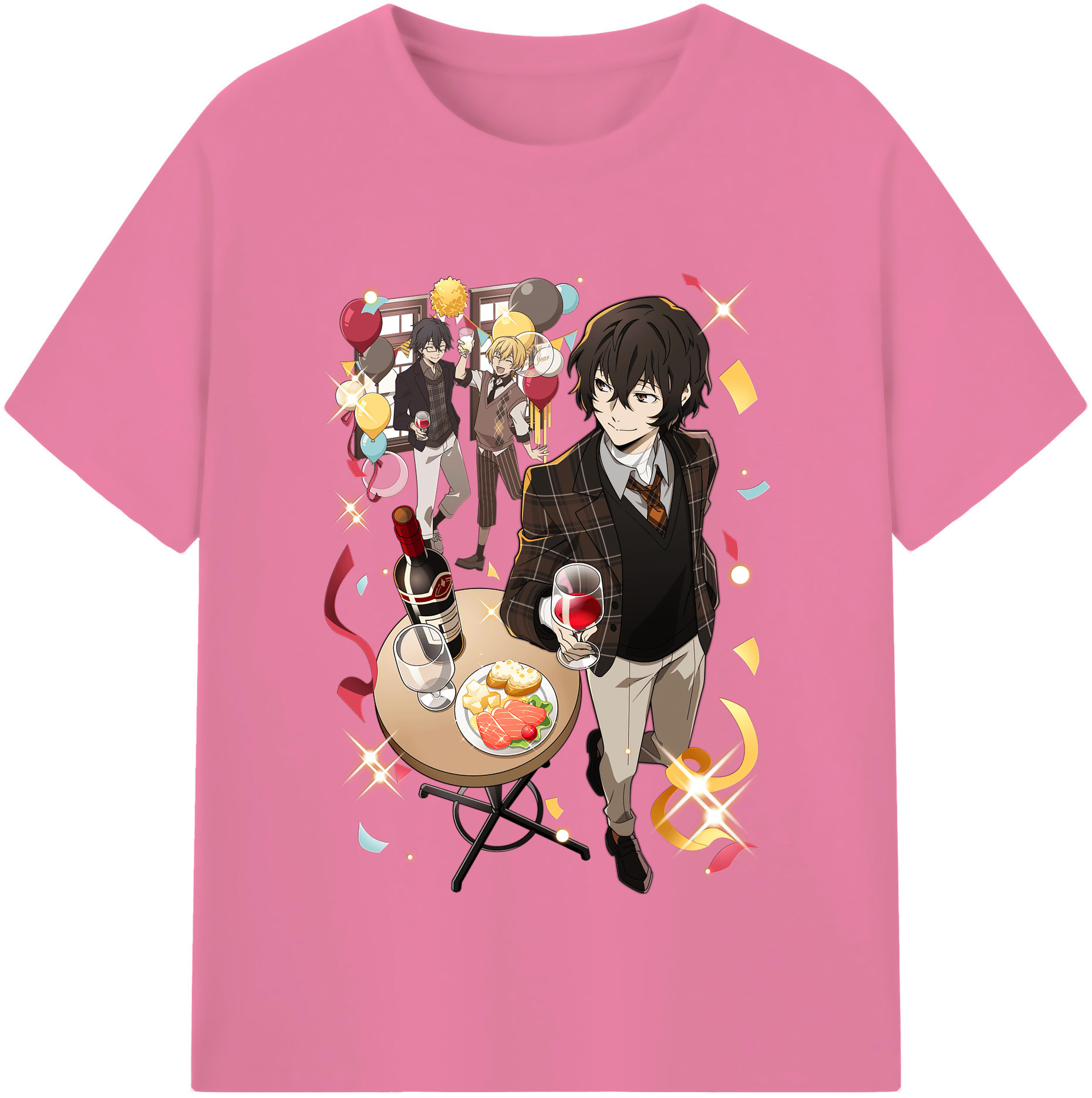 （画像用） 文豪ストレイドッグス Bungo Stray Dogs 綿100％半袖Tシャツ（フロントプリント）